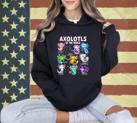 Axolotl Kawaii Axolotls of the World Axolotl Animals T-Shirt