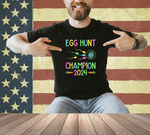 Easter Egg Hunt Champion Funny Dad Pregnancy Announcement T-Shirt