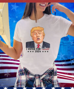 I Voted For Trump 2024 Save America Election 2024 Usa Flag Shirt