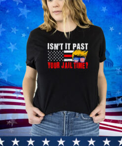 Isn't It Past Your Jail Time Vintage Funny Sarcastic Quote Shirt