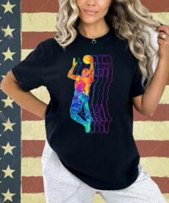 Retro Basketball Player Gift for Men Boys Kids T-Shirt