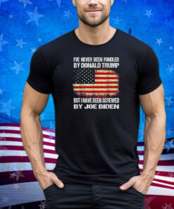 Retro I've Never Been Fondled By Donald Trump But Joe Biden Shirt