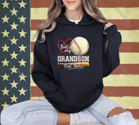 That's My Grandson Out There Baseball Grandma Mother's Day T-Shirt