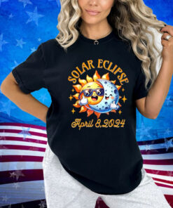 Total Solar Eclipse 2024 Cute Solar Eclipse Kids Toddler Boy T-Shirt