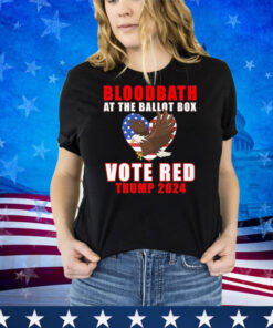 Trump 2024 Bloodbath At The Ballot Box Vote Red USA Graphic Premium Shirt