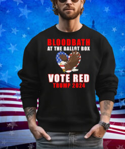Trump 2024 Bloodbath At The Ballot Box Vote Red USA Graphic Premium Shirt