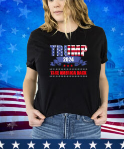 Trump 2024 Take America Back Vintage 4th July American Flag Shirt