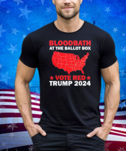 Trump Bloodbath At The Ballot Box, Retro Style 2024 Vote Red Shirt
