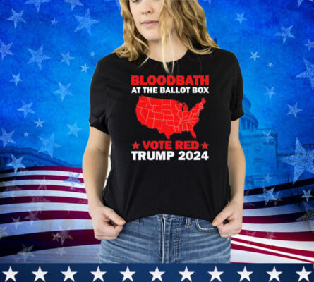 Trump Bloodbath At The Ballot Box, Retro Style 2024 Vote Red Shirt