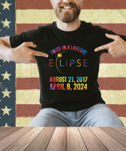 Twice In A Lifetime Solar Eclipse Shirt 2024 Tie Dye T-Shirt