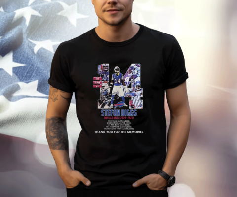 Stefon Diggs Buffalo Bills 2020-2023 Thank You For The Memories Tee Shirt