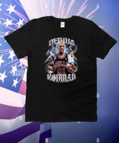 Dennis Rodman Bulls The King Of Rebounding And The Graphic T-Shirt