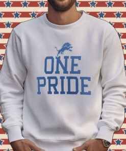 Detroit Lions one pride slogan Tee Shirt