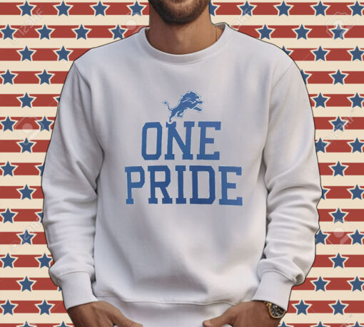 Detroit Lions one pride slogan Tee Shirt
