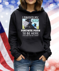 I Paused My Fortnite To Be Here This Better Be Good Shirt