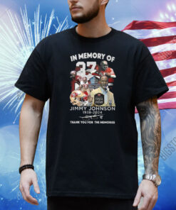 In Memory Of Jimmy Johnson 1938-2024 Thank You For The Memories Shirt