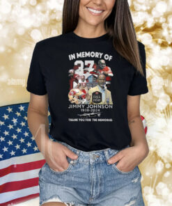 In Memory Of Jimmy Johnson 1938-2024 Thank You For The Memories Shirt