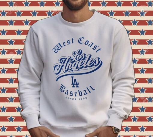 Los Angeles Dodgers West Coast Baseball Tee Shirt