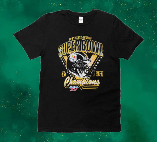 Pittsburgh Steelers Super Bowl XIV Champions vintage Tee Shirt