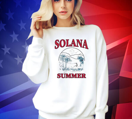 Taylor wearing Solana Summer Tee Shirt