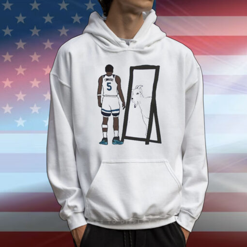 Vintage Minnesota Basketball Anthony Edwards Mirror GOAT T-shirt