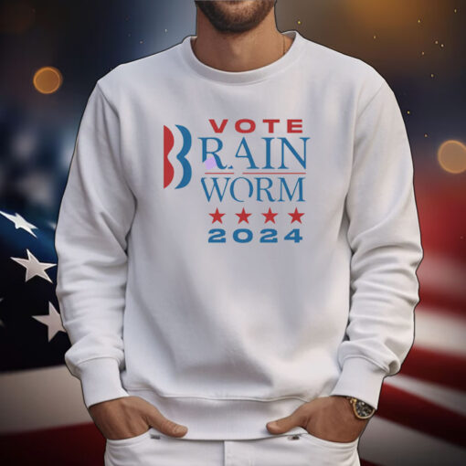 Vote Brain Worm 2024 T-Shirt