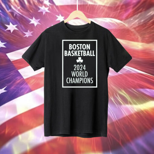 Boston Basketball 2024 World Champions Tee Shirt