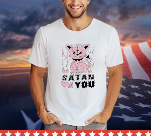 Cat Satan Loves You T-Shirt