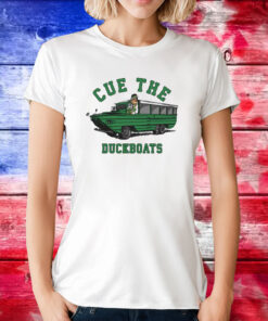Cue The Duckboats Boston Champions Tee Shirt