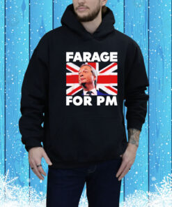 Farage for Pm Britain flag Tee Shirt