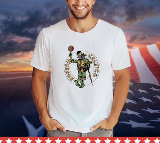 Joe Mazzulla Ninja Turtles Boston Celtics T-Shirt