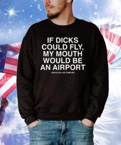 Official If dicks could fly my mouth would be an airport 2024 T-Shirt