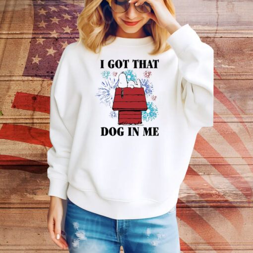 Official Snoopy I Got That Dog In Me 4Th Of July 2024 Painting Tee Shirt