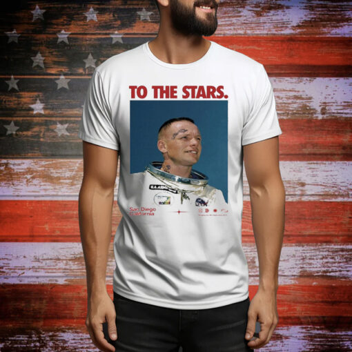 Official To The Stars Og Astronaut San Diego California Tee Shirt
