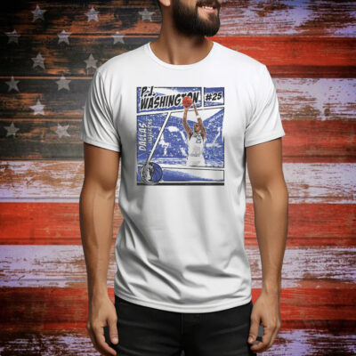 P.J. Washington Dallas Mavericks Comic Tee Shirt