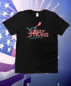 Official Billy Strings Pink Worms Summer Tour 2024 T-Shirt