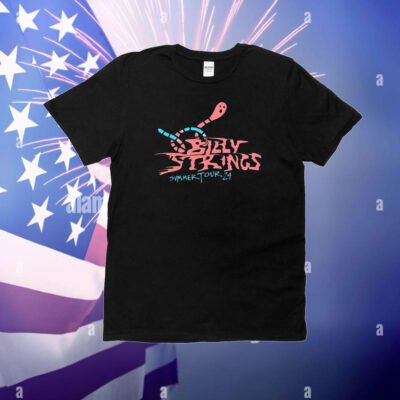 Official Billy Strings Pink Worms Summer Tour 2024 T-Shirt