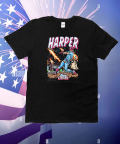 Official Bryce Harper Philadelphia Phillies Planet Euphoria Artwork 2024 T-Shirt
