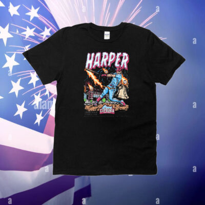 Official Bryce Harper Philadelphia Phillies Planet Euphoria Artwork 2024 T-Shirt