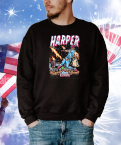 Official Bryce Harper Philadelphia Phillies Planet Euphoria Artwork 2024 T-Shirt