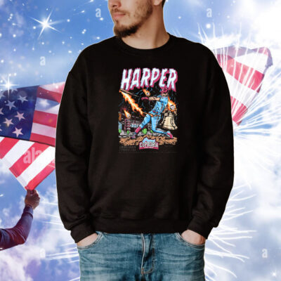 Official Bryce Harper Philadelphia Phillies Planet Euphoria Artwork 2024 T-Shirt