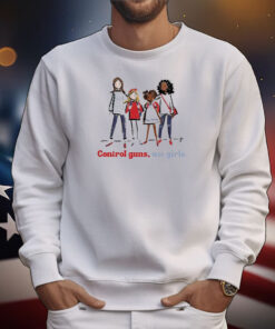 Official Jennifer Vallez Control Guns Not Girls Drawing T-Shirt