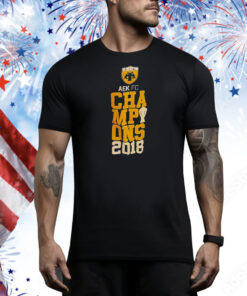 AEK Fc champions 2018 Tee Shirt