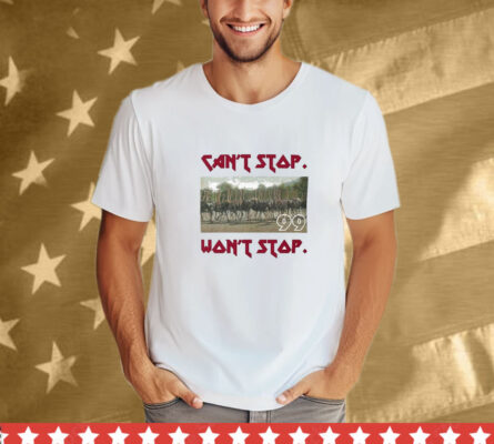 Can’t Stop Won’t Stop 99 Sjp Ostrich T-Shirt