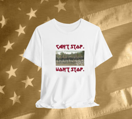 Can’t Stop Won’t Stop 99 Sjp Ostrich T-Shirt