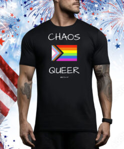 Chaos queer portia noir flag Tee Shirt