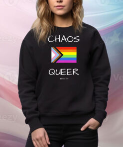 Chaos queer portia noir flag Tee Shirt