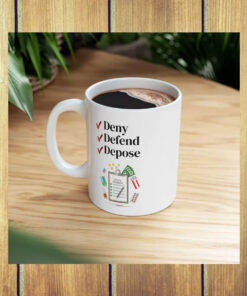 Deny, Defend, Depose Ceramic Coffee 2024 Mugs