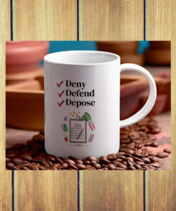 Deny, Defend, Depose Ceramic Coffee 2024 Mugs