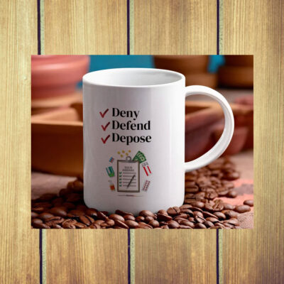 Deny, Defend, Depose Ceramic Coffee 2024 Mugs